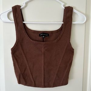 brown kendall + kylie tank
